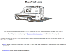 Tablet Screenshot of blazerchalet.com